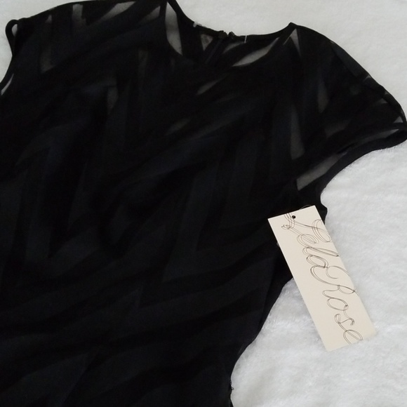 Gorgeous Lela Rose Black Cocktail Dress - Picture 6 of 7